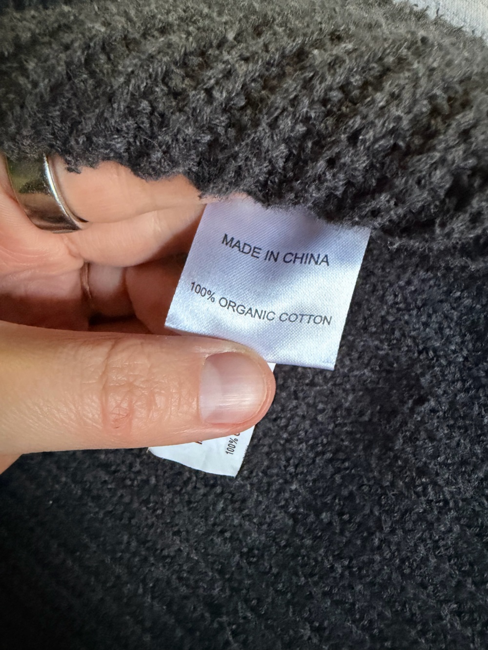 Quince 100% Cotton Crewneck Fisherman Sweater - Picture 4 of 8
